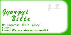 gyorgyi mille business card